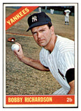 1966 Topps Baseball #490 Bobby Richardson Yankees EX 531303