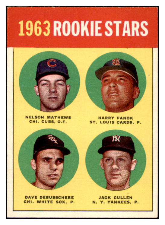 1963 Topps Baseball #054 Dave DeBusschere White Sox VG-EX 531311