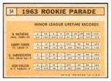 1963 Topps Baseball #054 Dave DeBusschere White Sox VG-EX 531311