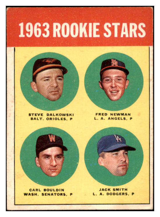 1963 Topps Baseball #496 Steve Dalkowski Orioles EX 531318