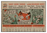 1956 Topps Baseball #257 Bobby Thomson Braves VG-EX 531323