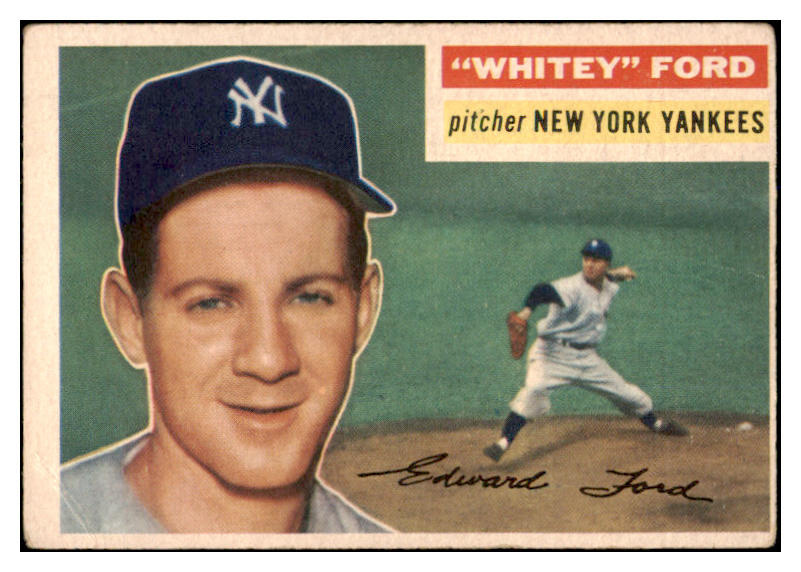 1956 Topps Baseball #240 Whitey Ford Yankees VG 531326