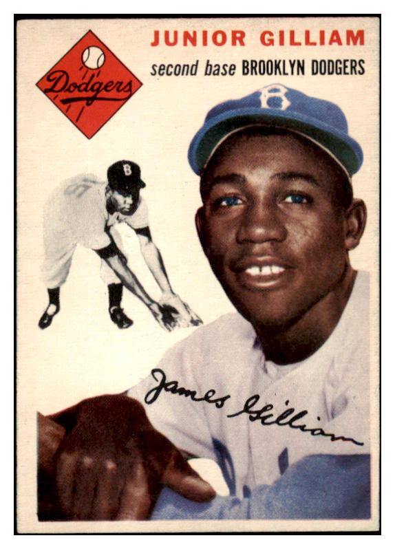 1954 Topps Baseball #035 Jim Gilliam Dodgers EX-MT 531333