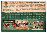 1954 Topps Baseball #016 Vic Janowicz Pirates EX-MT 531344