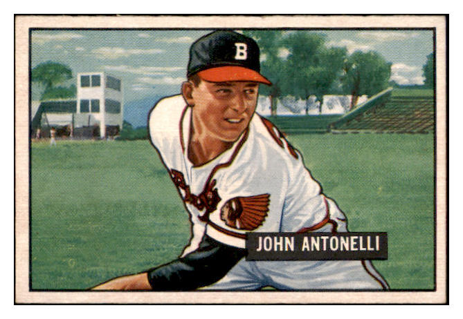 1951 Bowman Baseball #243 John Antonelli Braves EX-MT 531347