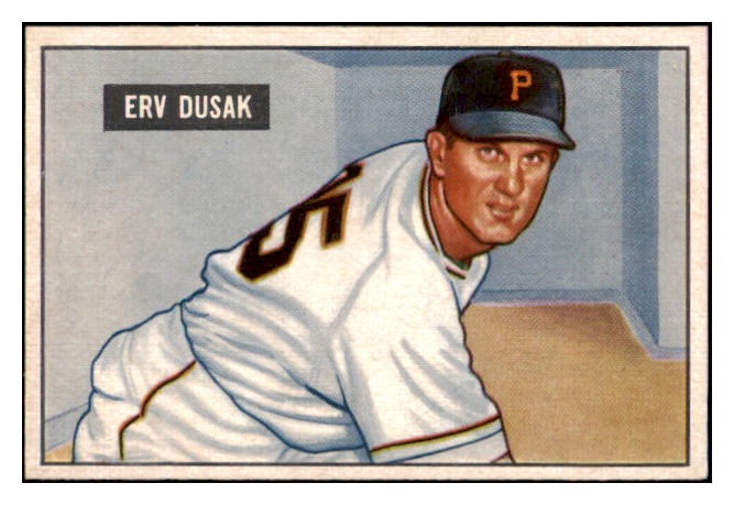1951 Bowman Baseball #310 Erv Dusak Pirates EX-MT 531354