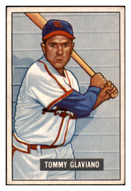 1951 Bowman Baseball #301 Tommy Glaviano Cardinals EX-MT 531359