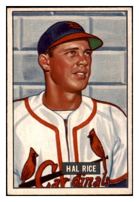 1951 Bowman Baseball #300 Hal Rice Cardinals EX-MT 531361