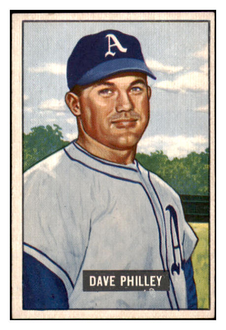 1951 Bowman Baseball #297 Dave Philley A's EX-MT 531362