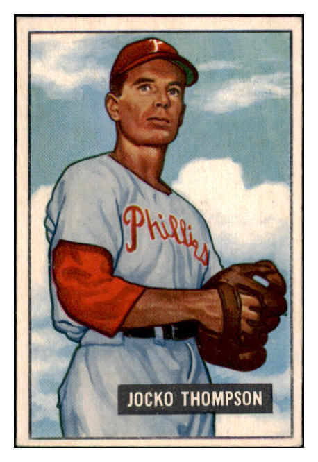 1951 Bowman Baseball #294 Jocko Thompson Phillies EX-MT 531363