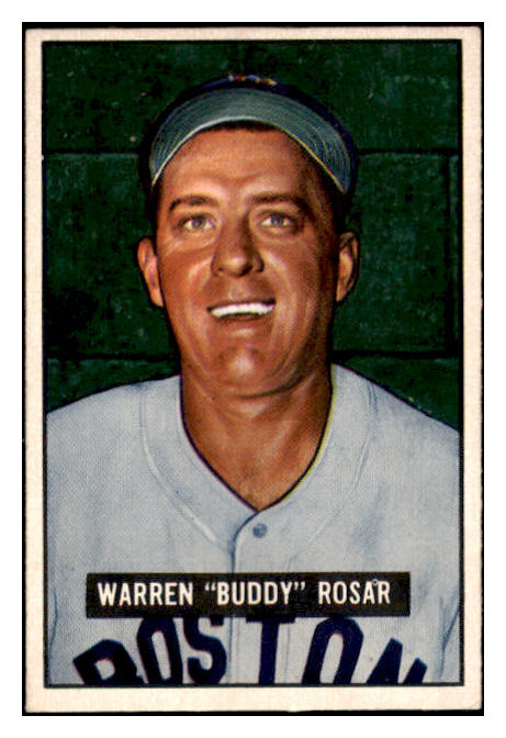 1951 Bowman Baseball #236 Buddy Rosar Red Sox EX-MT 531393