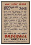 1951 Bowman Baseball #235 Jack Lohrke Giants EX-MT 531394