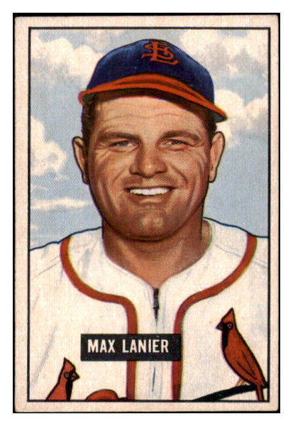 1951 Bowman Baseball #230 Max Lanier Cardinals EX-MT 531396