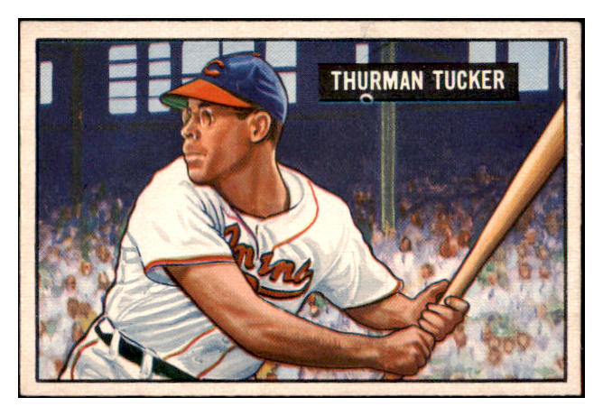 1951 Bowman Baseball #222 Thurman Tucker Indians EX-MT 531398