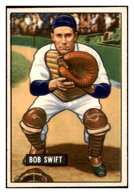 1951 Bowman Baseball #210 Les Moss Red Sox EX-MT 531402