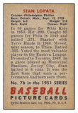 1951 Bowman Baseball #076 Stan Lopata Phillies EX-MT 531410