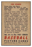 1951 Bowman Baseball #061 Jim Hearn Giants EX-MT 531413
