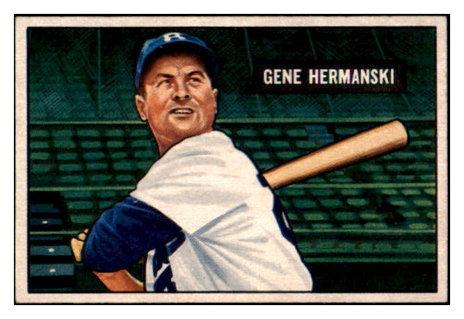 1951 Bowman Baseball #055 Gene Hermanski Dodgers EX-MT 531415