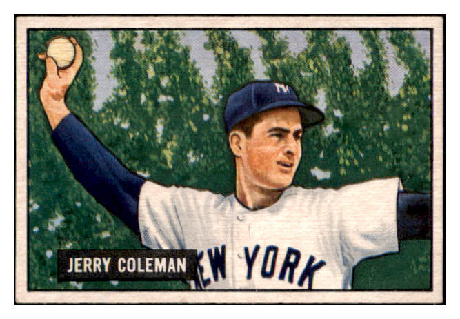 1951 Bowman Baseball #049 Jerry Coleman Yankees EX-MT 531421