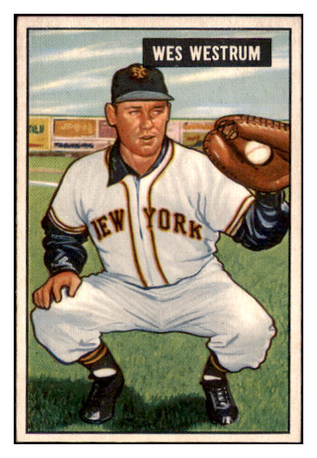 1951 Bowman Baseball #161 Wes Westrum Giants EX-MT 531440