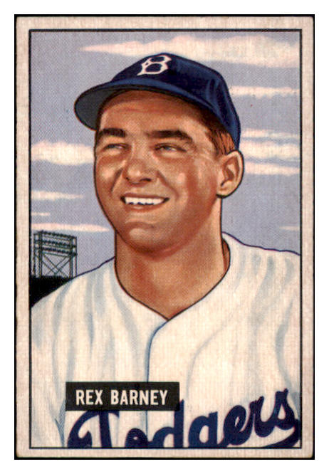 1951 Bowman Baseball #153 Rex Barney Dodgers EX-MT 531446