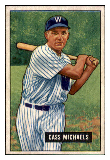 1951 Bowman Baseball #132 Cass Michaels Senators EX-MT 531452