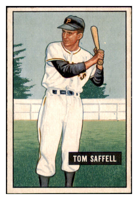 1951 Bowman Baseball #130 Tom Saffell Pirates EX-MT 531453