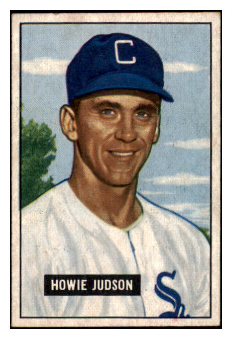 1951 Bowman Baseball #123 Howie Judson White Sox EX-MT 531455