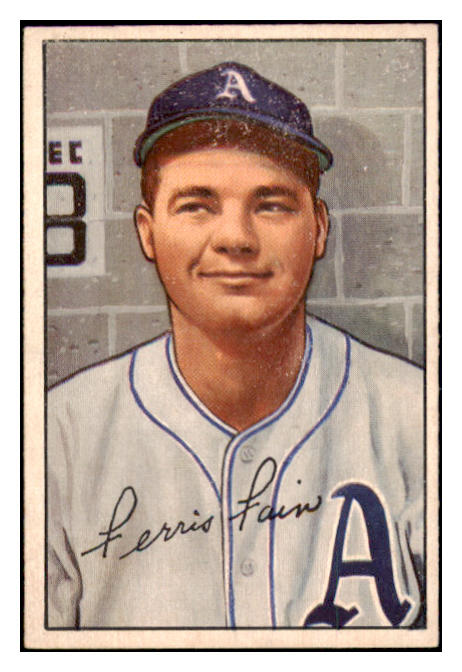 1952 Bowman Baseball #154 Ferris Fain A's EX-MT 531468