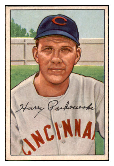 1952 Bowman Baseball #202 Harry Perkowski Reds EX-MT 531470