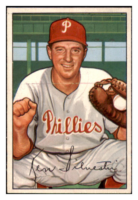 1952 Bowman Baseball #200 Ken Silvestri Phillies EX-MT 531471