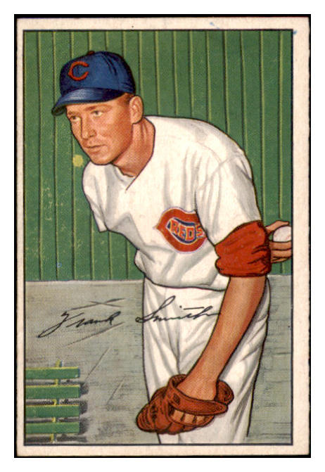 1952 Bowman Baseball #186 Frank Smith Reds EX-MT 531475