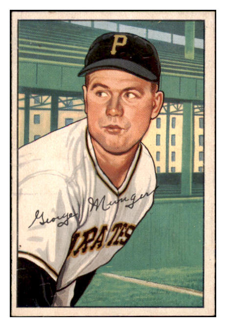 1952 Bowman Baseball #243 George Munger Pirates EX-MT 531496