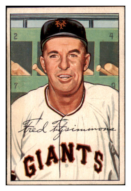 1952 Bowman Baseball #234 Fred Fitzsimmons Giants EX-MT 531504