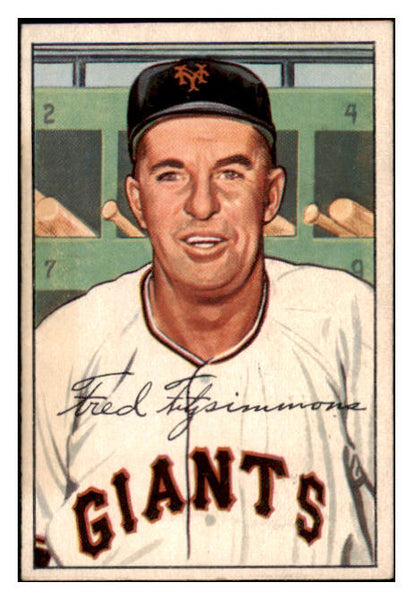 1952 Bowman Baseball #234 Fred Fitzsimmons Giants EX-MT 531504