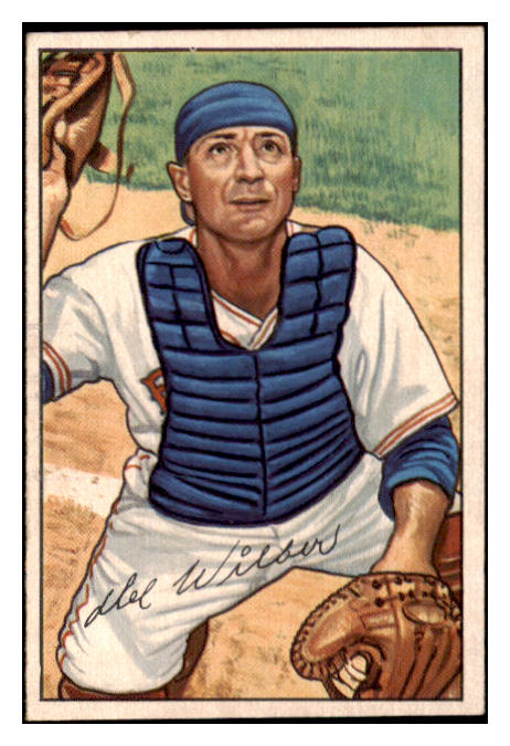 1952 Bowman Baseball #225 Del Wilber Red Sox EX-MT 531507