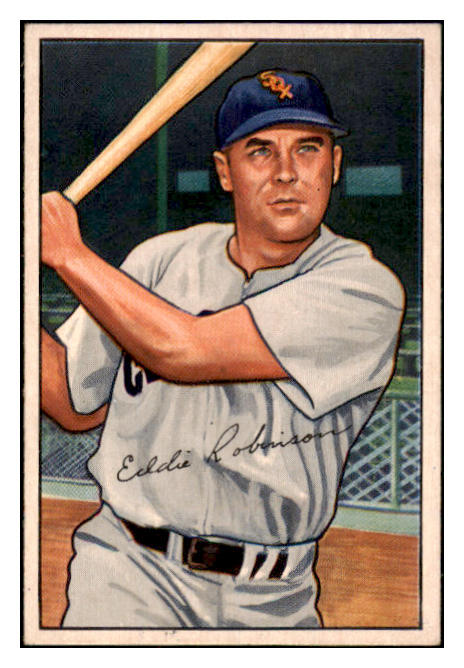 1952 Bowman Baseball #077 Eddie Robinson White Sox EX-MT 531522