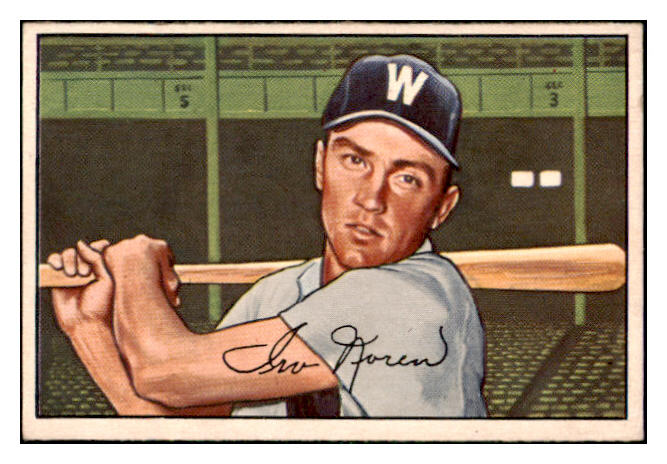 1952 Bowman Baseball #063 Irv Noren Senators EX-MT 531523