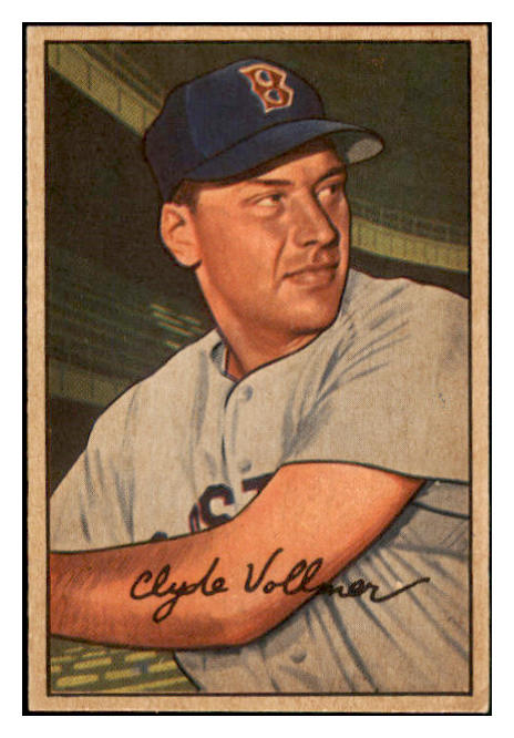 1952 Bowman Baseball #057 Clyde Vollmer Red Sox EX-MT 531525