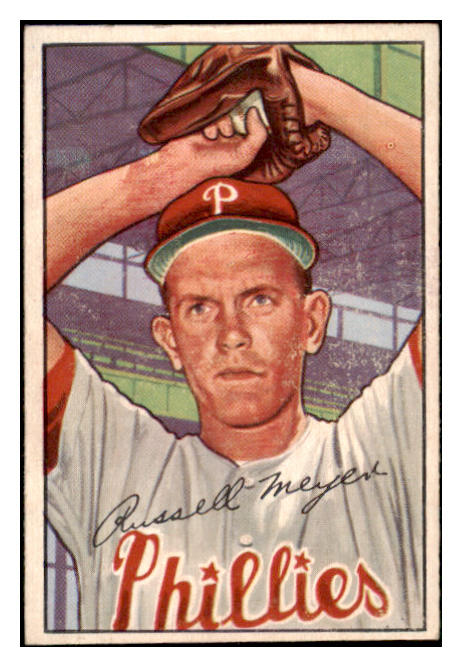 1952 Bowman Baseball #220 Russ Meyer Phillies EX-MT 531546