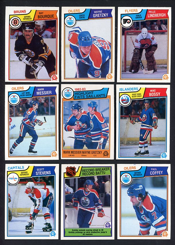 1983 O Pee Chee Hockey Complete Set EX-MT/NR-MT Gretzky Bourque 531556