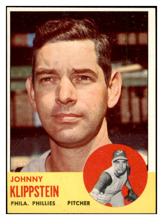 1963 Topps Baseball #571 Johnny Klippstein Phillies EX-MT 531561