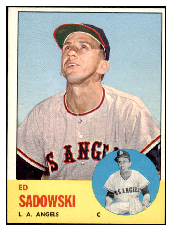 1963 Topps Baseball #527 Ed Sadowski Angels EX-MT 531567
