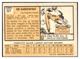 1963 Topps Baseball #527 Ed Sadowski Angels EX-MT 531567