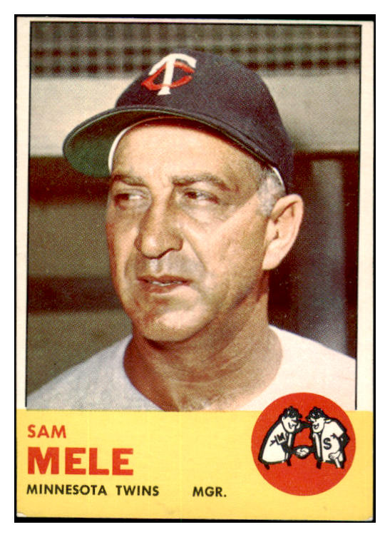1963 Topps Baseball #531 Sam Mele Twins EX-MT 531570