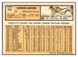 1963 Topps Baseball #536 Norm Larker Braves EX-MT 531573