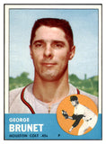 1963 Topps Baseball #538 George Brunet Colt .45s EX-MT 531574