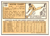 1963 Topps Baseball #539 Wayne Causey A's EX-MT 531575