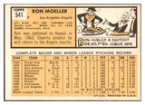 1963 Topps Baseball #541 Ron Moeller Angels EX-MT 531576