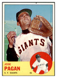 1963 Topps Baseball #545 Jose Pagan Giants EX-MT 531579